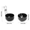 thumbnail image 3 of 430Stainless Steel Eggs Poacher Pan Folding Handle Eggs Boiler Metal Texture Cooking Tool Suitable for Perfect Poached Eggs, 3 of 9