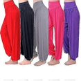 thumbnail image 3 of Fianao Women's Comfy Harem Yoga Loose Long Pants Belly Dance Boho Sports Wide Trousers, 3 of 5