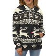 thumbnail image 4 of Merry Christmas Men's Women Vintage 3D Hooded Sweatshirt - All-Season Loose Fit Streetwear, 4 of 6