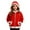 Red, variant on WOYY Toddler Girls Fleece Hooded Jacket Winter Warm Zip Up Coat Outerwear, Sizes 2-3T