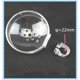 thumbnail image 2 of Jabonera de baño transparente para barra de ducha Accesorio de baño redondo con 22 mm de diámetro JAMW Sencillez, 2 of 5