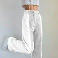 thumbnail image 1 of Pantalones de piernas anchas ANGGREK para mujer casuales cintura alta Fibra de poliéster tipo largo, 1 of 5
