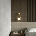 thumbnail image 4 of Ozarke Tear Drop Sconce Mid-Century Modern Wall Sconce, Wall Mounted Vanity Light Fixture Warm 3000K - Gold, 4 of 6