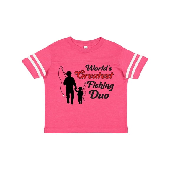 Inktastic World's Greatest Fishing Duo Boys or Girls Toddler T-Shirt