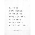 thumbnail image 2 of Lux + Me Designs 15x18 Gold Ornate Wood Framed with Double Matting Museum Art Print Titled - Faith is Confidence, 2 of 4