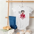 thumbnail image 4 of Vintage Betty Boop Cartoon Hearts Bodysuit Jumper Girls Infant Baby Brisco Brands NB, 4 of 6