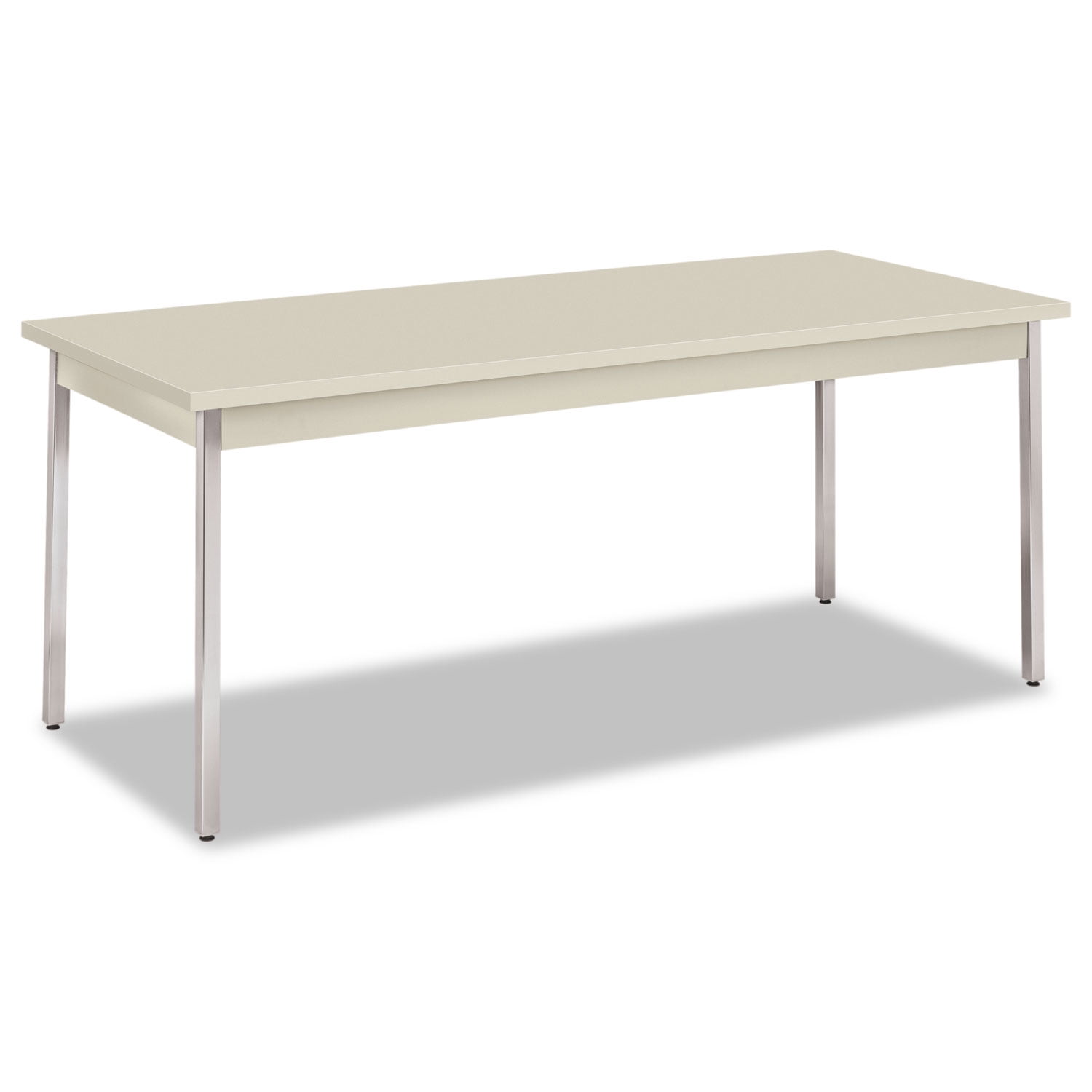 Hon Company Utility Table, Rectangular, 72w X 30d X 29h, Light Gray