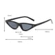 thumbnail image 5 of Gafas de sol triangulares retro Marco negro y lente amarilla, 5 of 9