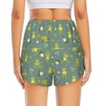 thumbnail image 2 of Lsque Cute Yoga Frogs Printed Women's Running Shorts with Liner Pockets,Elastic Quick Dry Workout Athletic Gym Yoga Shorts,Womens High Waist Shorts-Small, 2 of 9