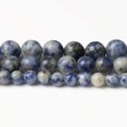 thumbnail image 2 of 10mm Bleu Blanc Sodalite Perles Rondes Perles de Pierre Naturelle pour la Fabrication de Bijoux, 2 of 5