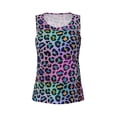 thumbnail image 3 of Picia Rainbow Animal Skin Pattern Women's Workout Tank Top,Breathable Activewear,Slim Fit Athletic Top,Versatile Workout Moisture-wicking top-Large, 3 of 9