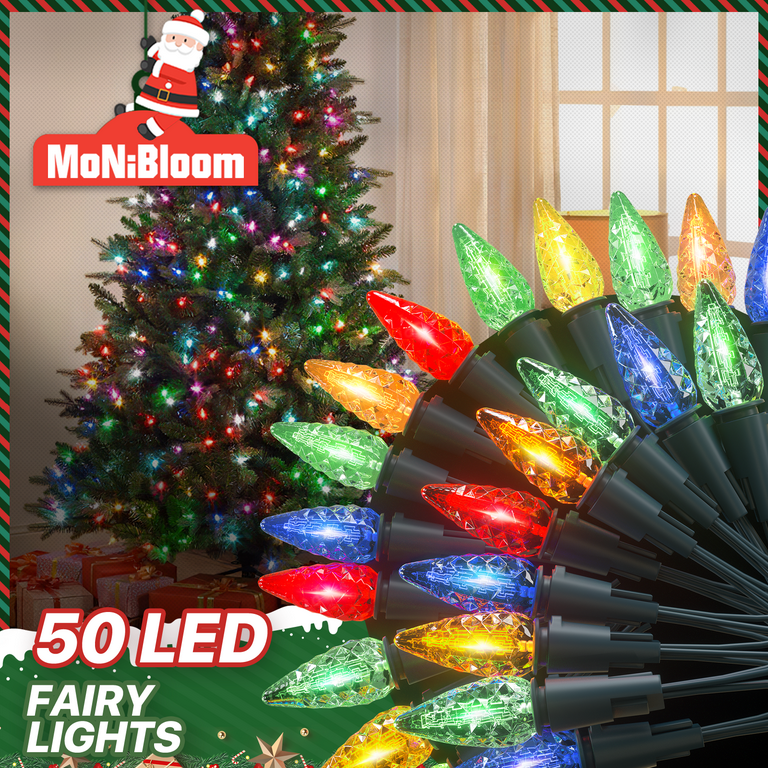 mollie Multicolor Christmas Tree Lights with Timer and 8 Mode