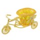 thumbnail image 3 of Cesta de flores artificiales para bicicleta, jarrón, cesta de almacenamiento de escritorio, regalos, forma de bicicleta Amarillo, 3 of 9