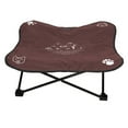 thumbnail image 1 of Lit pour Chien Surélevé Pliable Portable en Alliage d'Aluminium avec Coussin Doux, 1 of 8