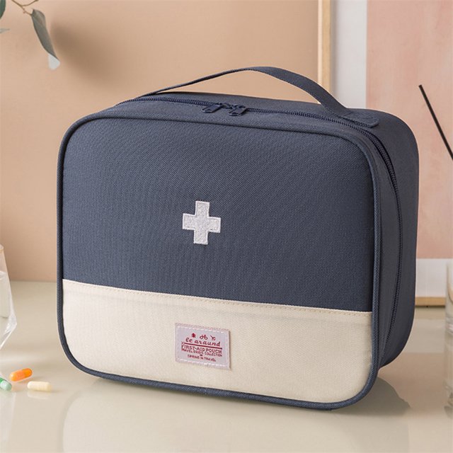 Sac de Premiers Soins, Pochette de Premiers Soins Vide, Mini Sac Médical Portable, Sac de Rangement Multifonction pour Médicaments d'Urgence pour Camping Randonnée Voyage Urgence en Plein Air
