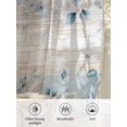 thumbnail image 6 of Sheer Curtains 96 Inches Long, Blue Beige Coastal Semi Sheer Curtains Light Filtering Window Treatment, Beach Starfish Summer Eucalyptus Vintage Privacy Voile Drapes for Living Room 52x96 Inch, 6 of 7