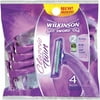 Wilkinson Sword Women's Classic Twin Disposable Razors, 4 ct