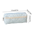 thumbnail image 2 of Small Cute Adorable Versatile Pencil Case Makeup Bag Cloth Pouch Organizer for Stripling Teenagers Home Office University Travel Storage Beautiful Lightweight Portable Ideal Gift 6.7x2.7x1.9 Inches, 2 of 7