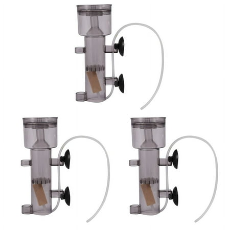 3X 600L/H Mini Aquarium Marine Fish Coral Tank Internal Hang on Air Protein Skimmer with Wood Air Stone Tubing