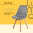 thumbnail image 3 of Set de Comedor Mesa Tipo Marmol Rectangular + 4 Sillas Tulip gris, 3 of 7
