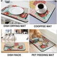thumbnail image 4 of Washable Quick Dish Drying Mats Non-Slip Coffee Maker Mat For Kitchen Counter Home Coffee Bar Pad 19.5''''x12'''', black-1, 4 of 5