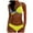 Gray, variant on Utoimkio Bikini Sets for Women High Waisted Two Piece Swimsuits V Neck Triangle Halter Bathing Suit for Women
