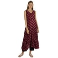 thumbnail image 5 of Phagun Indo Western Printed Flared Kurti For Womens Sleeveless Indian Traditional Wear, 5 of 7