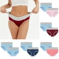 thumbnail image 2 of VISALY briefs multipacks Cotton Bralettes for Women, Women's Cotton Panties Low Waist Stretch Panties Soft Panties 2, Pantaletas De Algodón Para Mujer Panties Pack Cotton, 2-Pack | H- Pink,4XL, 2 of 3