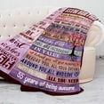 thumbnail image 2 of DAJU 55th Birthday Gift for Women Blanket 55th Birthday Decorations for Women 55 Year Old Birthday Gifts Women 55th Bday Gifts Women Birthday Gifts for Women Her Wife Soft Cozy(60*80inch), 2 of 6