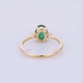 thumbnail image 4 of Natural Certified Handmade 14K 4.25ct Emerald Victorian Engaent Ring US5.5, 4 of 4