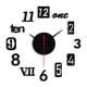 thumbnail image 1 of Reloj de pared silencioso de bricolaje, espejo adhesivo, decoración de oficina en el hogar, sin marco, 50x50cm, Negro, 1 of 7