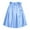 Blue, variant on MIXUE Skirts For Women Summer Solid Color Tie Waist Casual Mini Tennis Skirt Holiday-Wear,Pink,M