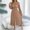 khaki, variant on Tqcoqu Women's Long Sleeve Smocked Waist Pleated Midi Dress Casual Elegant Dress,Green,Women's S-XL