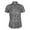 Charcoal/Light Gray, variant on Monterey Club Women's Small Rhombus lattice Print Tailored Collar Short Sleeve Golf Polo Shirt #4516