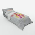 thumbnail image 3 of Pastel Duvet Cover Set, Watercolor Bouquet of Roses Romantic Corsage Design Bridal Wedding Flora, Bedding Set with Shams and Fitted Sheet, 3 Sizes, by Ambesonne, 3 of 3