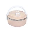 thumbnail image 2 of Boîte à Lunch Ronde pour Aliments 700 ml à 1 Couche, Boîte à Lunch en Acier Inoxydable, Boîte à Lunch, Boîte de Rangement pour Aliments, Boîte à Lunch pour Enfants, Aliments Chauds, 2 of 8