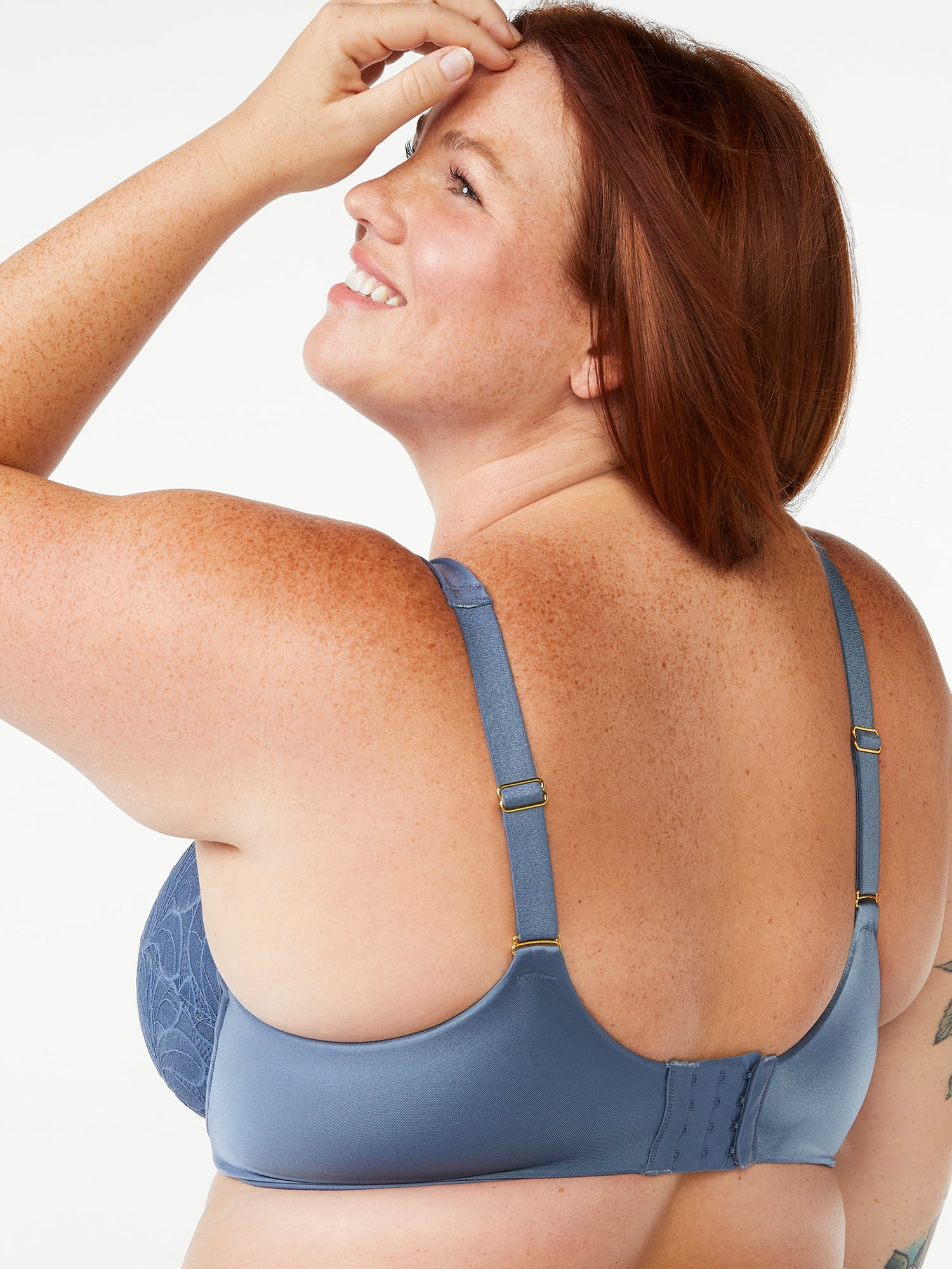Joyspun Women's & Women's Plus Size Underwire Balconette Bra, Sizes 38DD to 46DDD