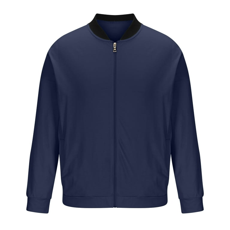 Xysaqa Mens Casual Lightweight Zip Up Bomber Jackets Solid Xysaqa Mens Casual Lightweight Zip Up Bomber Jackets Solid