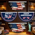 thumbnail image 6 of America 250th Anniversary Flag, 1.5X3 FT 1776-2026 Fan Flags, Patriotic Stars Yard Signs Hanging Decor for Outdoor, Front Door, Porch, Welcome Backdrop with Brass Grommets(StyleB), 6 of 7