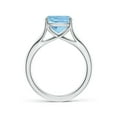 thumbnail image 2 of ANGARA Natural Solitaire 2.7 ct Aquamarine Split Shank Engagement Ring in 925 Sterling Silver for Women (Size-9mm) | March Birthstone, Anniversary, Jewelry Gift for Women | Natural Aquamarine Ring, 2 of 10