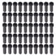 thumbnail image 2 of Tornillos para máquina de cacerola, 50 piezas DIN 7985 Pernos de acero galvanizado negro Pernos para máquina de cacerola Sujetador Eficiencia maximizada, 2 of 8