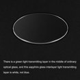 thumbnail image 3 of Uxcell 45mm Dia. Watch Glass Sapphire Crystal Lens, Round Flat 1.2mm Thickness Replacement Parts Clear, 3 of 5