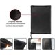 thumbnail image 5 of Bolsa para documentos ignífuga, impermeable e ignífuga, bolsa de almacenamiento segura para documentos, pasaporte, joyas y dinero en efectivo (negro), 5 of 5