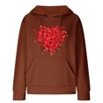 thumbnail image 4 of Qiopertar Chandail en Molleton à Manches Longues Col Rond Imprimé pour Femmes, Ample, Pull, Blouse en Solde, Livraison Gratuite à Moins de 5$, jusqu'à 90 % de Réduction, 4 of 4
