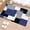 Navy Blue, variant on Round Area Rug 5 Ft,Navy Blue Grey Black Geometric Non Slip Area Rugs for Living Room,Middle Century Art Abstract Aesthetics Low Pile Circle Throw Carpet for Indoor Dining Room Bedroom Nursery Decor