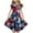 Z10-Blue-4th of july dress, variant on Girl's Independence Day Summer Dresses Ruffle Sleeve Swing Tiered Dress Cute Stars Striped Midi Dress Flowy Holiday Dress 6-15Y