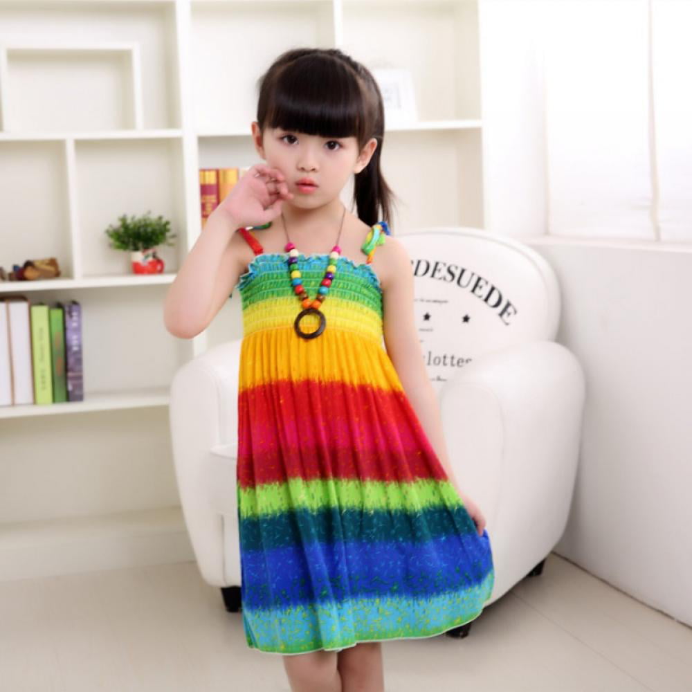Toddler Kid Baby Girl Sleeveless Camouflage Backless Dress Casual Summer Dresses 
