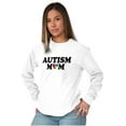 thumbnail image 3 of Autism Mom Awareness Puzzle Piece Women Plus Size Long Sleeve Graphic Tee Brisco Brands 3X, 3 of 5