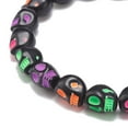 thumbnail image 5 of 50 pc Acrylic Skull Beaded Stretch Bracelet Jewelry for Men Women Colorful Inner Diameter: 2-1/8 inch(5.5cm), 5 of 5