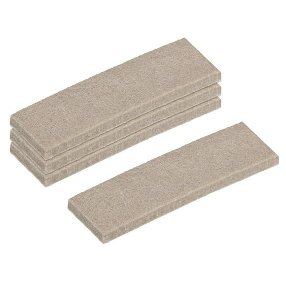 CHUANK Bande de Meuble Autocollante en Feutre 3.9 Pouces x 1 Pouce Rouleau Beige Lot de 10